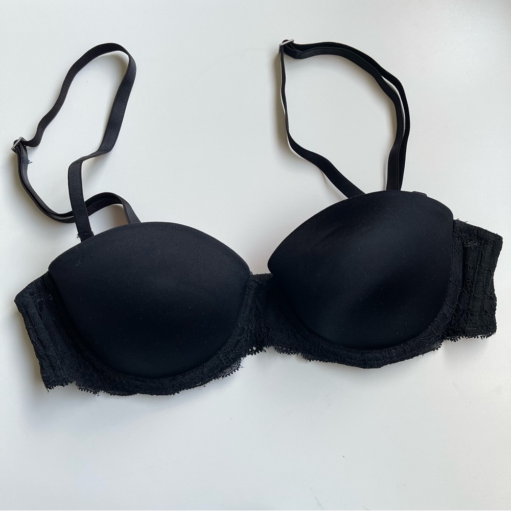 Victoria’s Secret PINK Multi-Way Push-Up Lace Strapless Bra